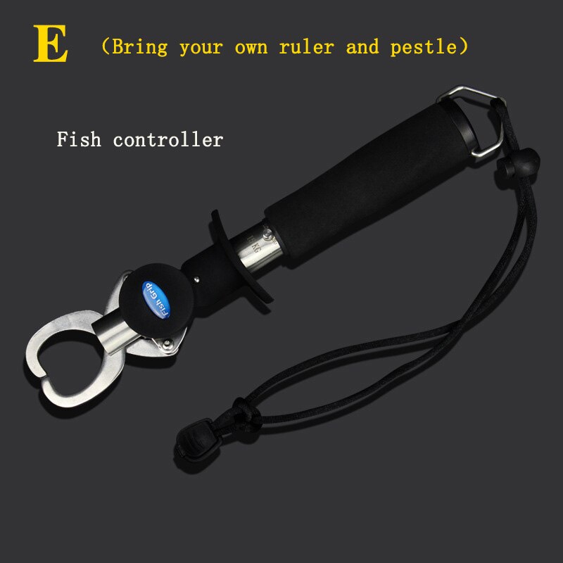 Fish control device pliers set fish catching device fish taking pliers with scales with ruler grips straight handle T-shaped: color-5