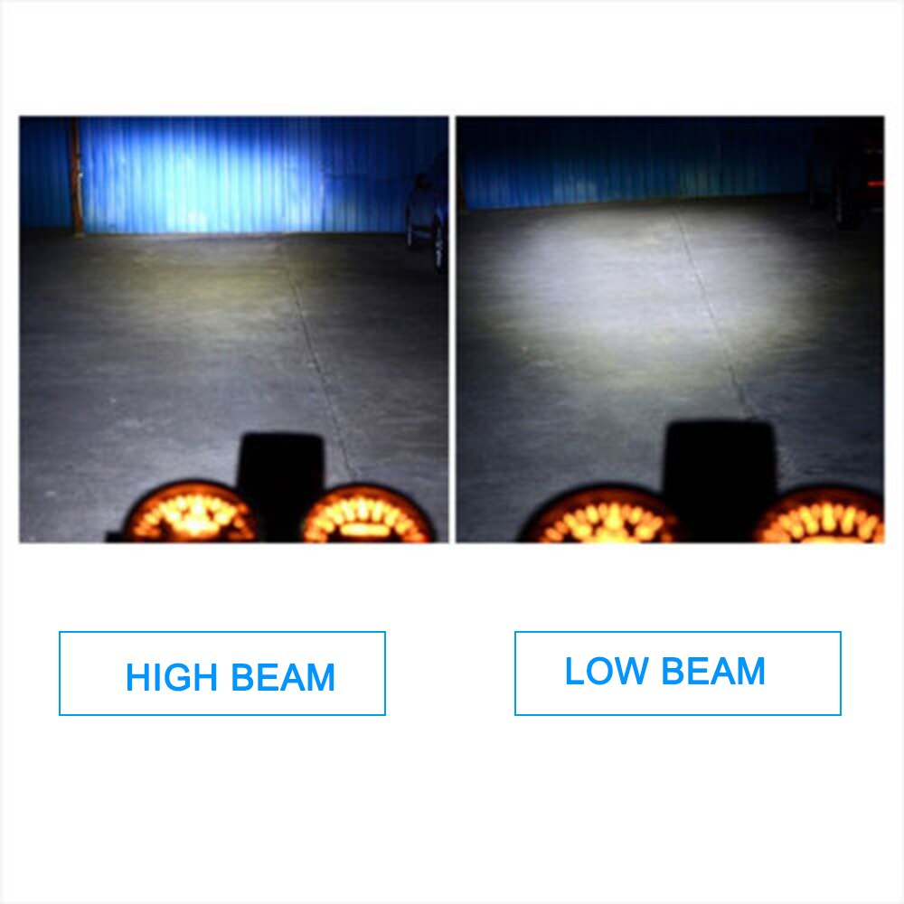 Motorfiets LED Koplamp H4 18W LED 3 COB Koplamp Lamp 1500LM 6500K Hi/Lo Beam Light Wit voor ATV Moto Motor Accessoires