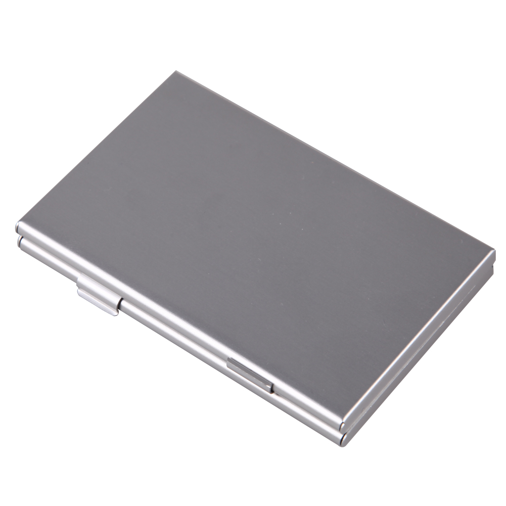 Metalen Aluminium Geheugenkaart Protecter Box Houder Voor 6x Sd/Sdhc/Mmc Geheugenkaarten Storage Case: Default Title