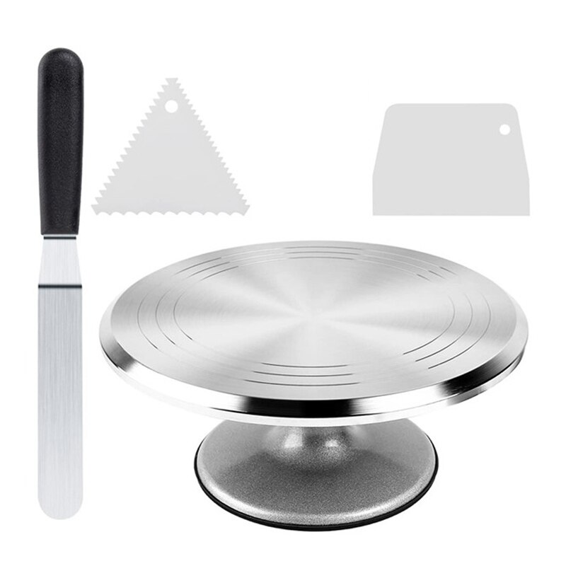 Cake Stand,Revolving Cake Turntable Roterende Cake Decorating Stand Met Schuine Icing Spatel, Bakken Taart Decoreren