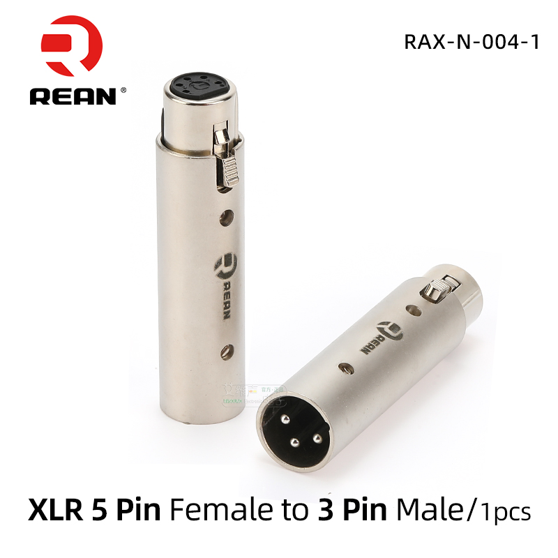 NEUTRIK's REAN Audio Video Conversion Adapter XLR to XLR, XLR to RCA, XLR to 6.35, 6.35 to RCA Female, 6.35 Female, 6.35 to 3.5: Brown / 0.8m