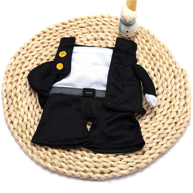 Black Dogs Costumes Schoolboy Cosplay Suit Funny Party Apparel for Dogs Pets Clothes disfraz perro S-XL Support: M