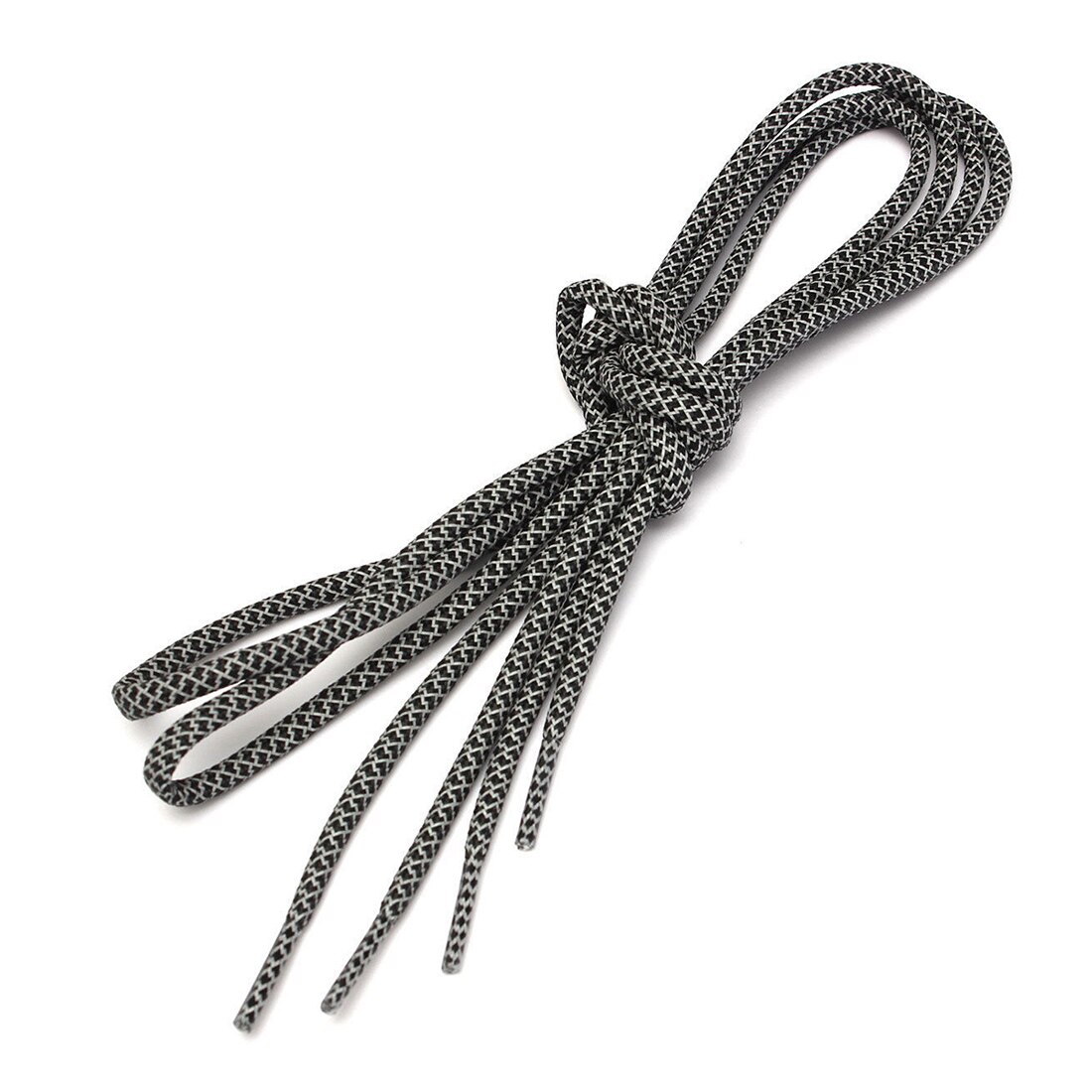 LGFM-120cm Veters Ronde Bodem Veiligheid Veters Schoen Tapes Veters Reflecterende: Black