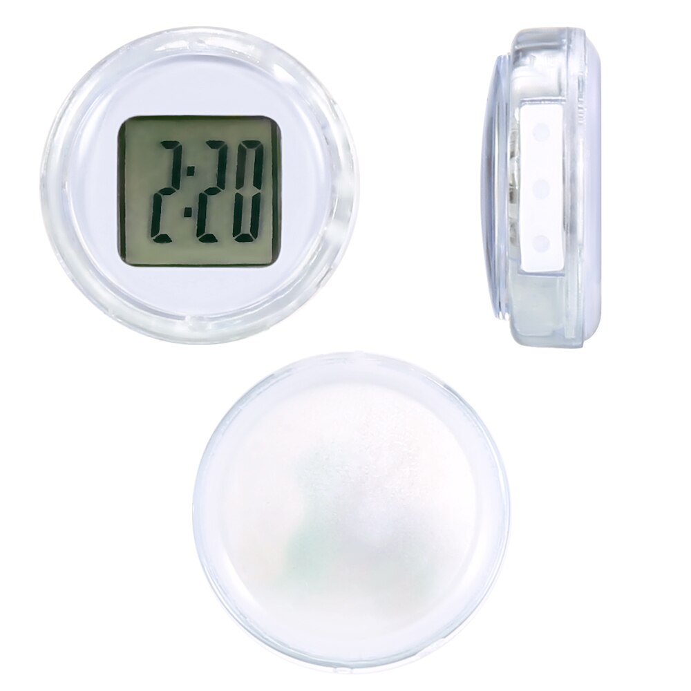 Reloj con forma de motocicleta a prueba de agua, reloj adhesivo compacto resistente al agua, reloj con montura para motocicleta, reloj Digital para Moto con cronómetro