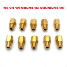 Jets principales de carburador de estilo hexagonal, 10 piezas, apto para MIKUNI VM TM TMX 18/20/22/24/26/28 200 220 230 240 250 270 280 290