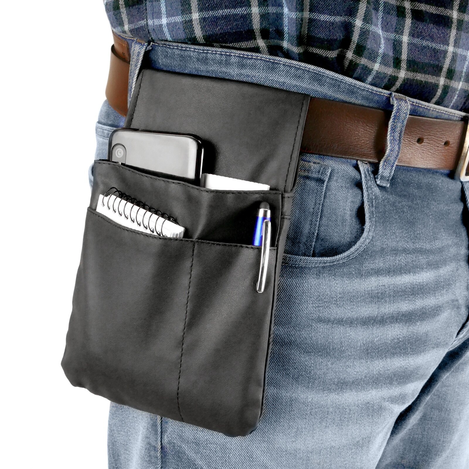 PrimeMatik - Bolsa de camarero de cinturón para terminal PDA teléfono bolígrafo y libreta