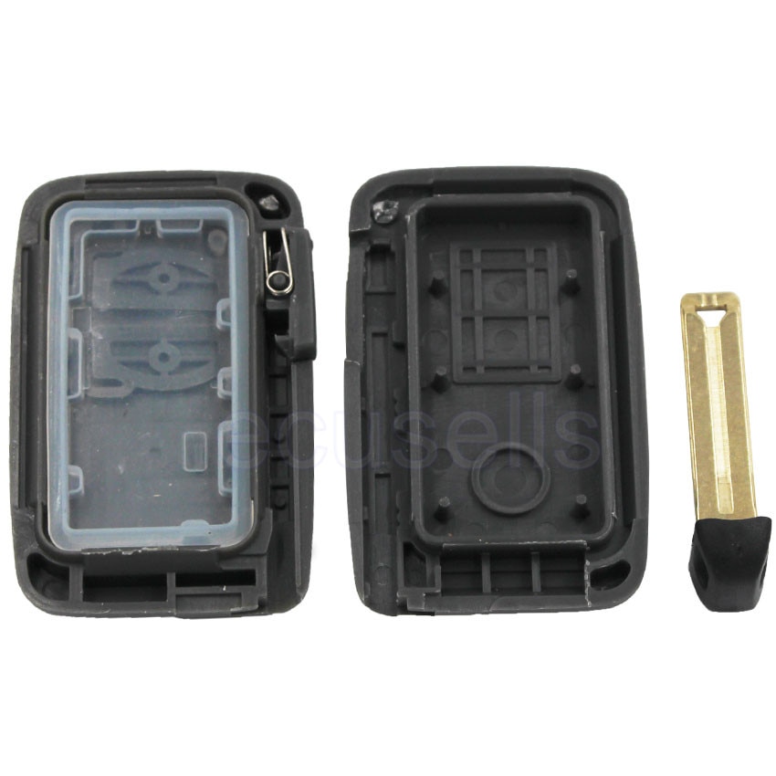 2/3/4 Button Replacement Remote Key Shell Case Fob for Toyota Land Cruiser Prado with uncut insert key