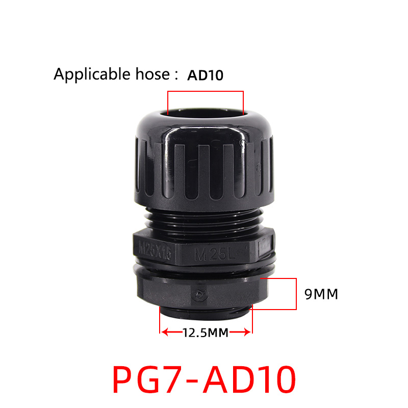 1/5/10 Stuks Balgen Waterdichte Gewricht Vlamvertragende Nylon Plastic Slang Connector Accessoires Pg Draad Kabel Bevestigingskop: WHITE / 1/8"