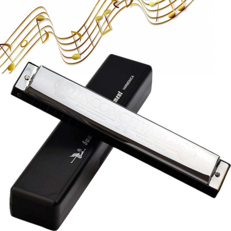 24 Gaten Keyc Tremolo Harmonica Harp Mondharmonica Muziekinstrumenten Voor Muziek Liefhebbers