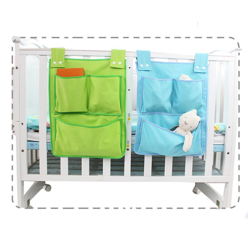 Cartoon Rooms Nursery Hanging Storage Bag Diaper Pocket For Newborn Crib Bedding Set Baby Cot Bed Crib Organizer Toy 45*35cm