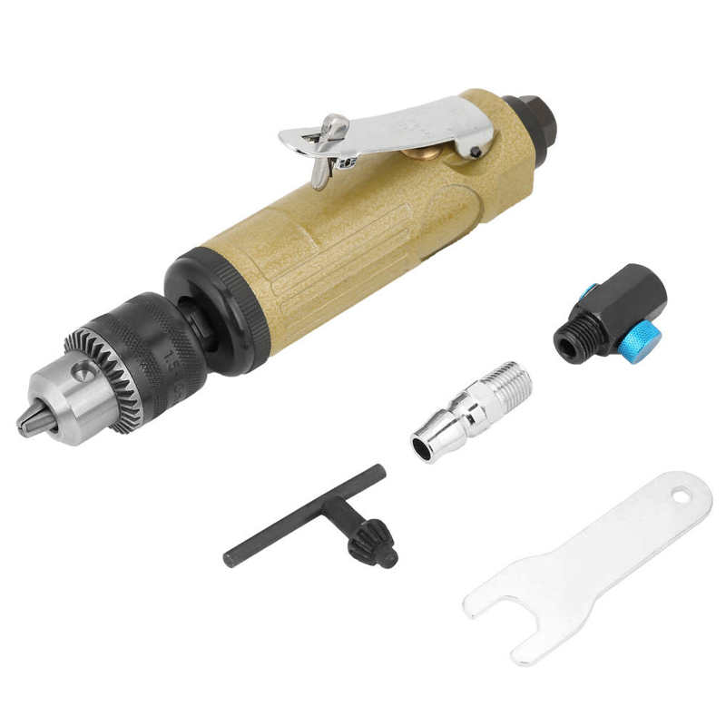 3/8 Pneumatic Drill High Speed Straight Air Power Drill Pneumatic Drilling Tool 22000rpm