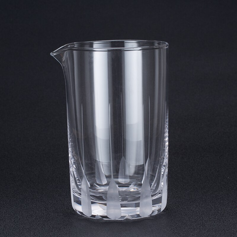 Vaso Mezclador de cristal de estilo japonés, patrón de diamante, 600ml