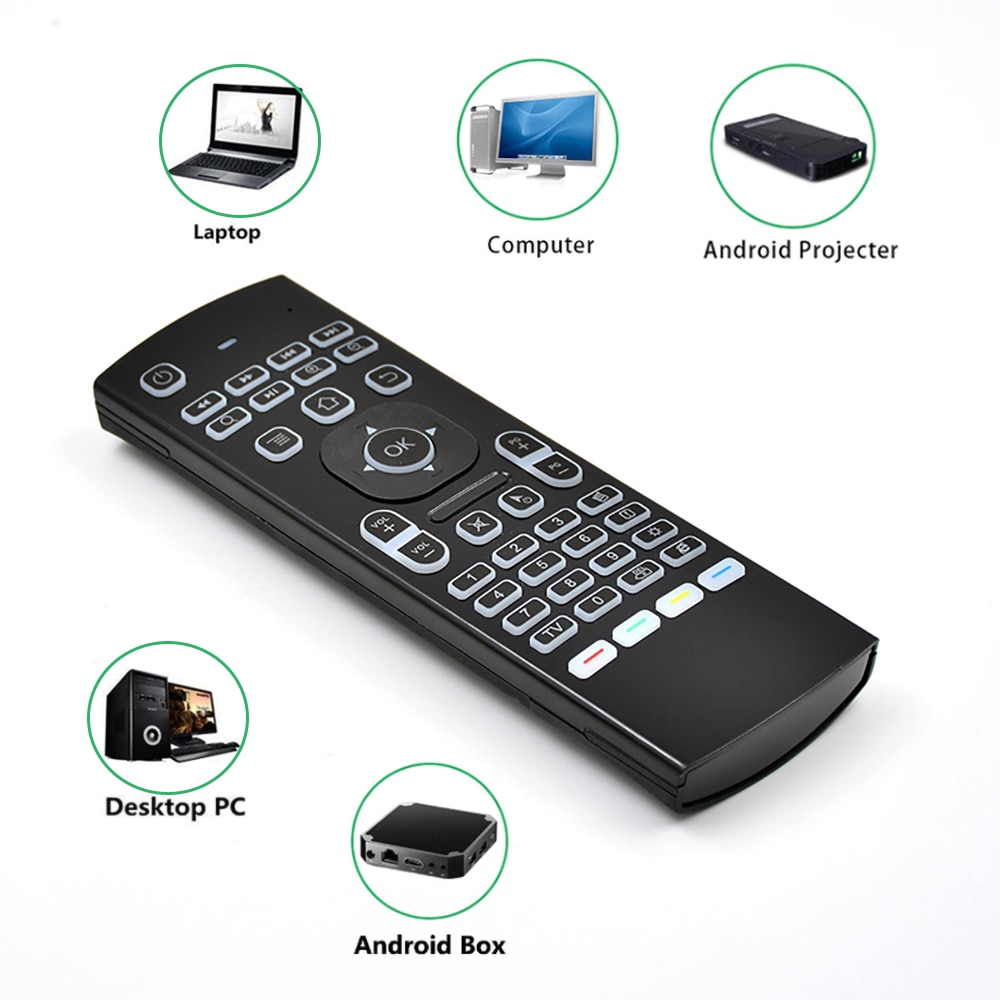 MX3 Smart Voice Remote Control Air Mouse Backlit MX3 2.4G RF Wireless Keyboard IR Learning For Android 9.0 TV BOX X96 H96 MAX