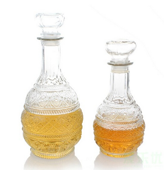 1pc 500ml 1000ml merkevare holdbar luksus glass whisky brennevin vin karaffel krystall flaske vin karaffel  jr 1086