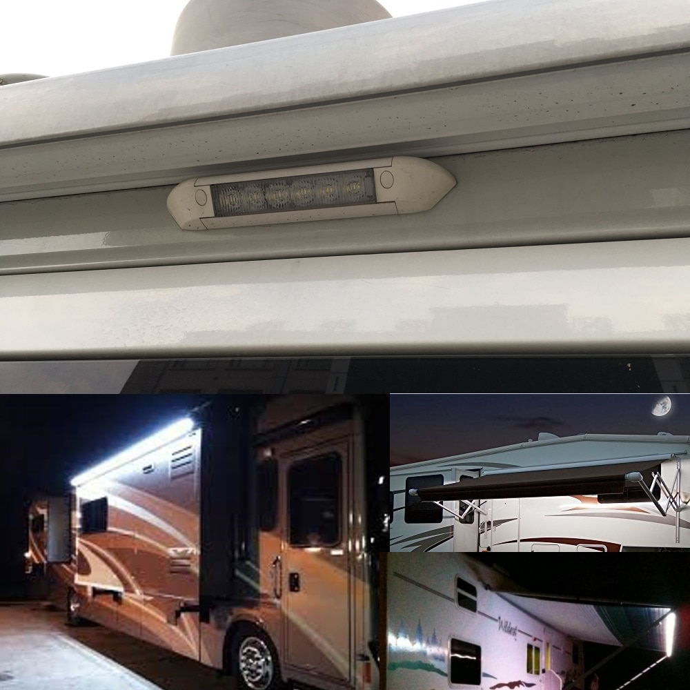 265mm 12v LED Awning Lights Waterproof RV Trailer 6000K Exterior Camping Bar/Wall Lamps Heavy duty off road Motorhome Caravan