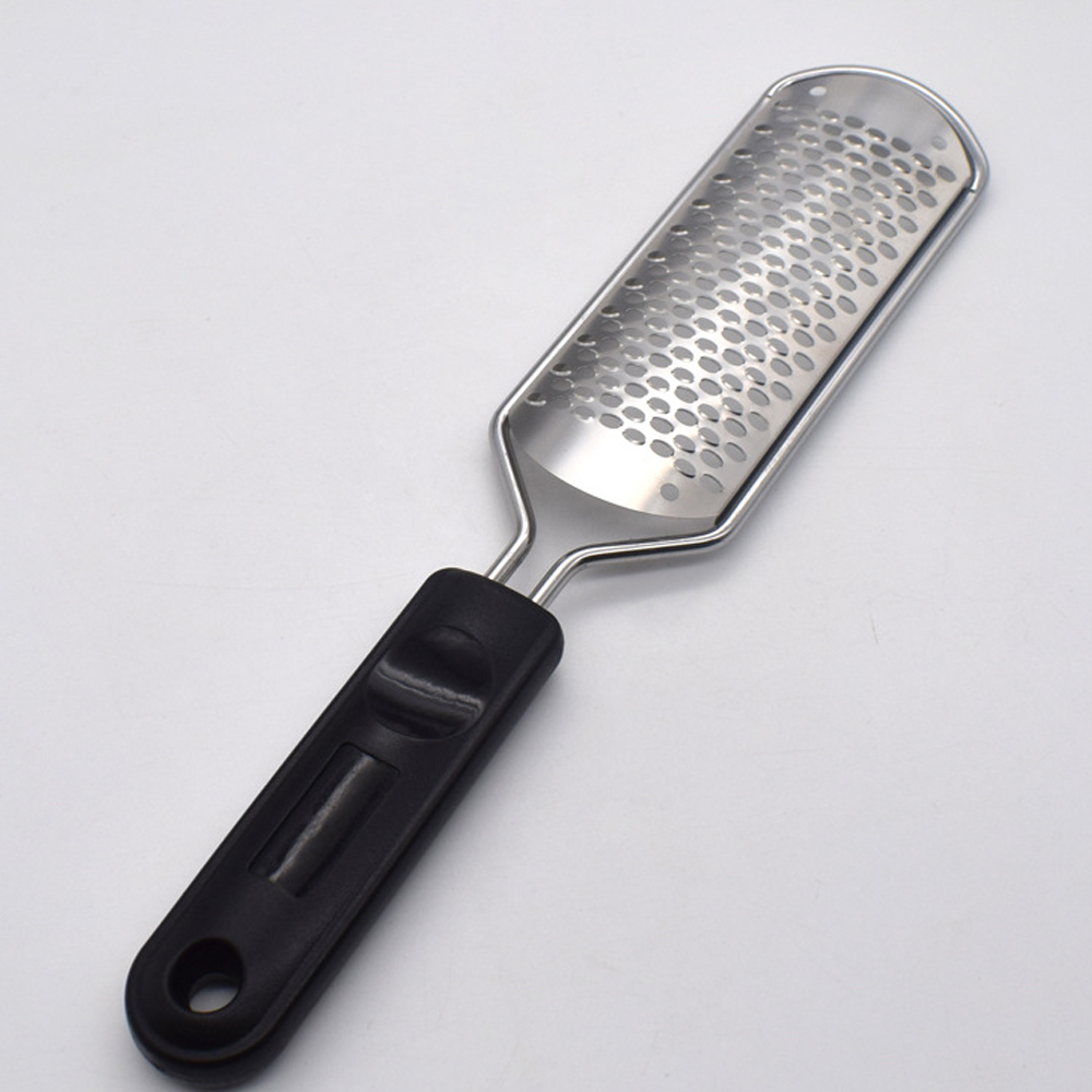 Râpe à pied, lime de pédicure, brosse en acier inoxydable, épurateur de talon, callosités, dissolvant de peau morte, exfoliant, outil de soins des pieds, 1 pièce