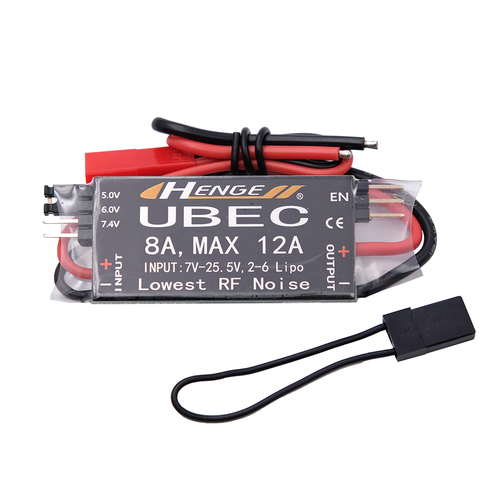HENGE 4A 6A 8A 12A UBEC 5V 6V 7.4V de commutation BEC stabilisateur de tension pour avions RC accessoires de batterie de bateau: Rouge
