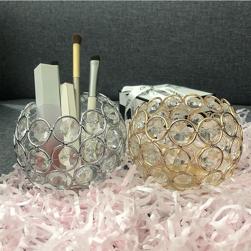 Bougeoir creux en boule de cristal, porte-bougie, romantique, pour Bar de mariage, décoration de maison, chandelier Vintage, accessoires pour bougies
