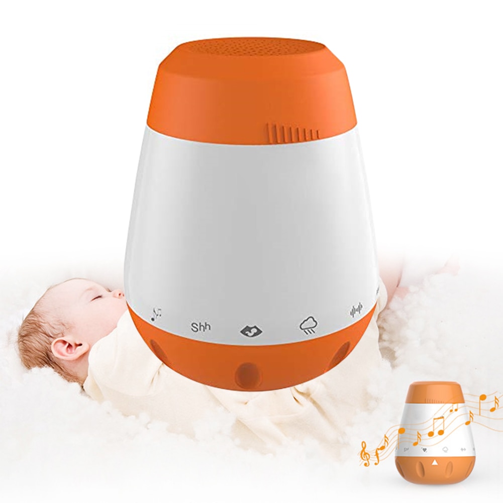 Bra smart musik vitt brus röstsensor uppladdningsbar baby spädbarn terapi ljud maskin sömn sooter bärbar