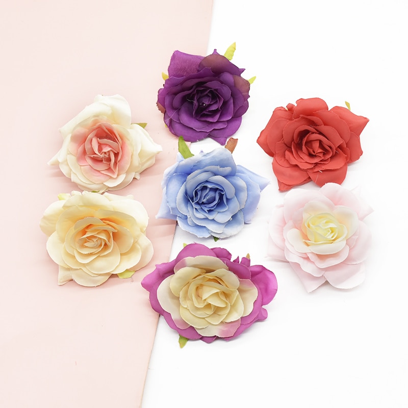 8CM Artificial flowers Wedding supplies Indoor furnishings Diy Flower arrangement Candy box Scrapbooking Home Decoration