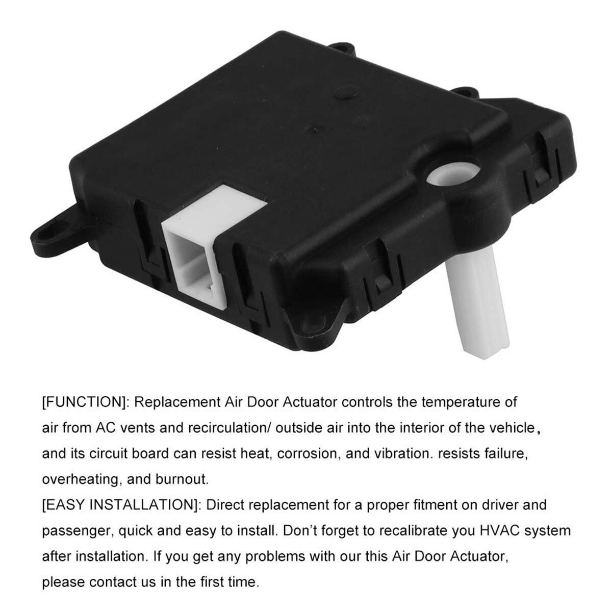HVAC Blend Door Actuator Rear Auxiliary AC Actuator for 2002 Ford Expedition, 2002 Ford Explorer