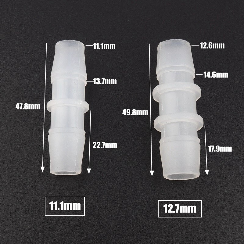 5pcs/lot 11.1-25mm PP Plastic Connectors Garden Micro Irrigation Hose Joints Aquarium Fish Tank Parts Air Pump Fittings Adapter