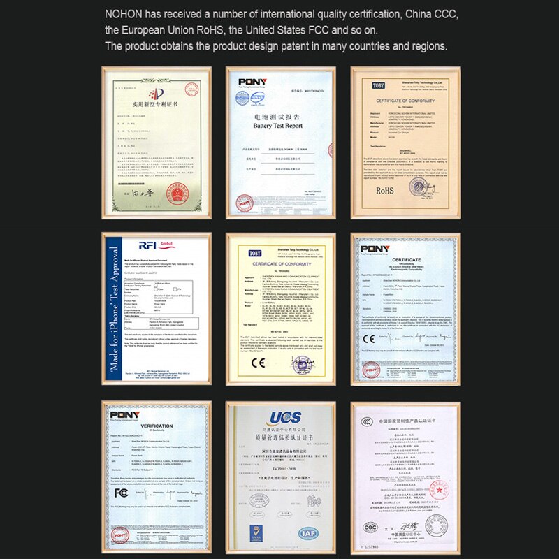 Original NOHON Battery For iPad Mini 1 A1455 A1432 A1454 Mini1 Replacement Tablet 4440mAh Real Capacity Bateria Free Tools