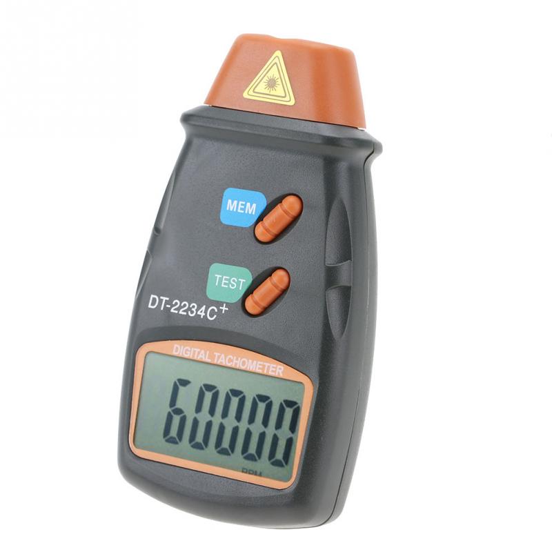 DT-2234C + Digital LCD Tachometer Non-Contact Tach Meter Photo Tachometer Mini RPM Tester Meter