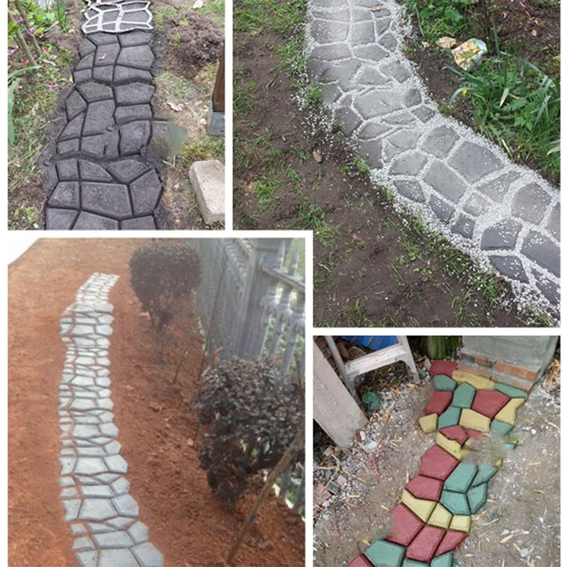 Lopen Maker Beton Path Maker Loopbrug Bestrating Mal Voor Yard Patio Gazon Tuin Belasting Slicer Snijden Pad Mold Maker