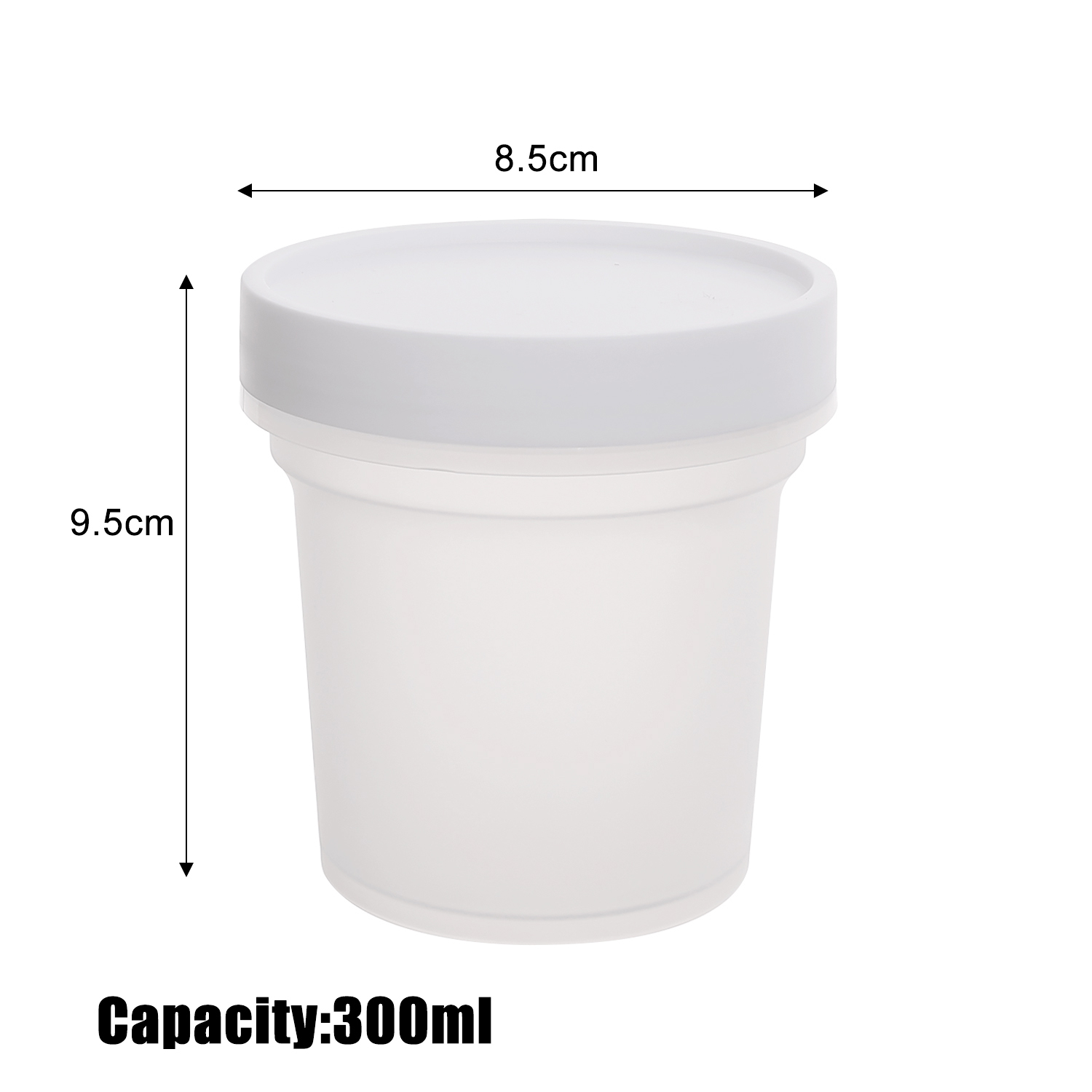 Food Storage Containers with Lid Pudding Ice Cream Yogurt Cup Dessert Preservation Sealed Packaging Box Home Kitchen Organizer: XL / light yellow