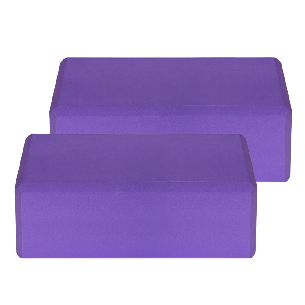 Yoga Block Set Pilates Fitness EVA Yoga Blocks Latex-free Non-slip for Exercise Workout Fitness Training Block Yoga Pilates