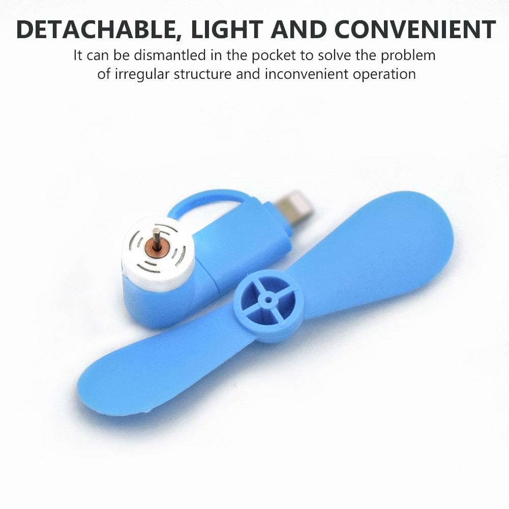 2 em 1 viagem portátil celular mini ventilador refrigerador de refrigeração para micro usb para iphone 5 5S se 6 s plus 8 pinos telefones android s6 s7