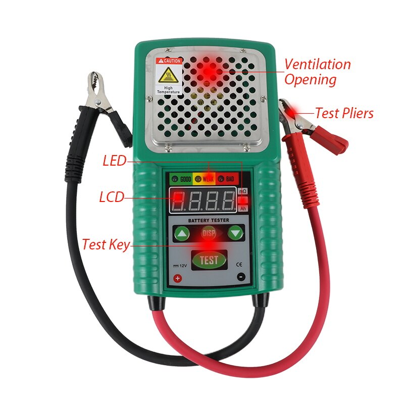 DUOYI DY226 Battery Tester 6V 12V DC Quick Cranking Charging Circut Tester UPS Automotive Solar Energy Storage Marine Battery