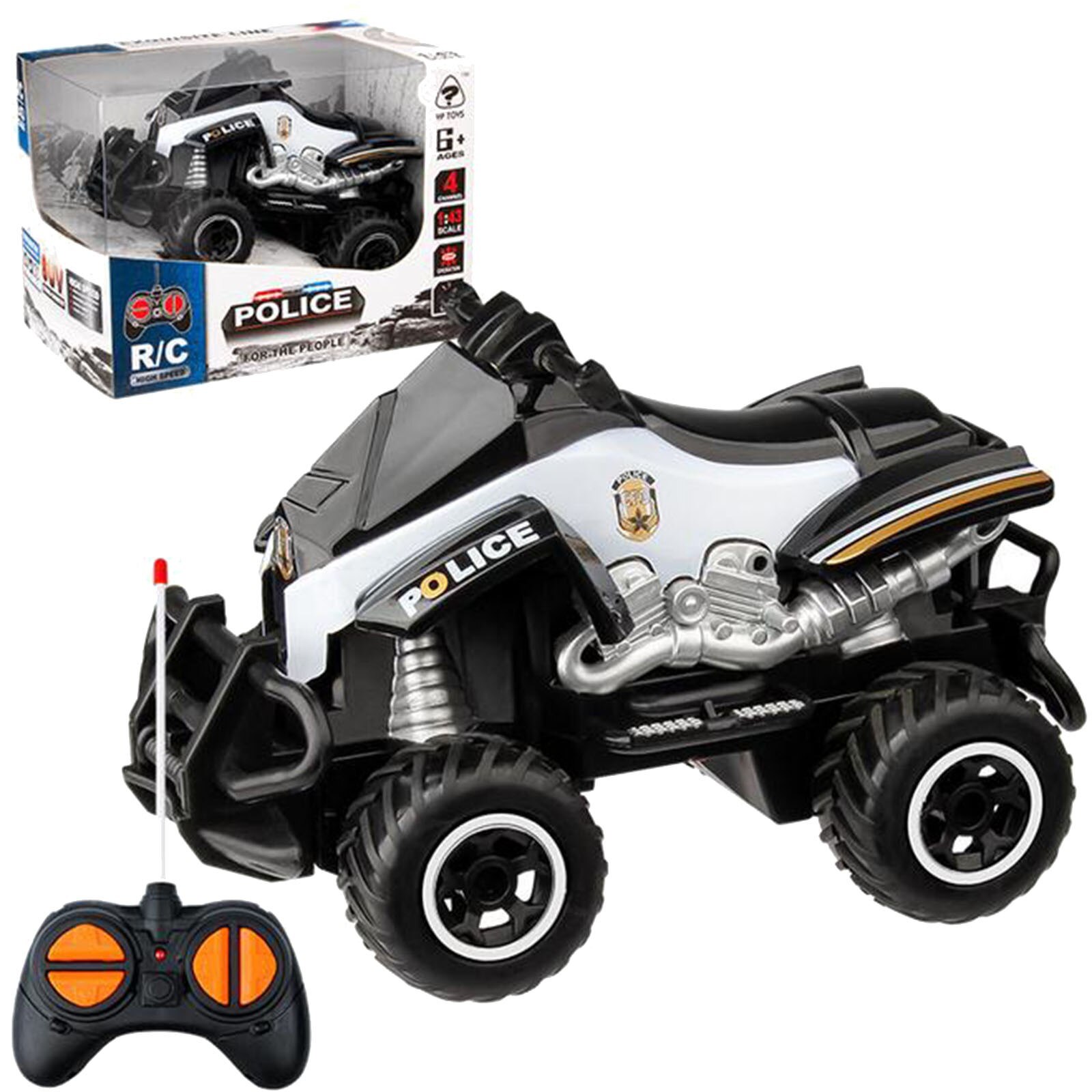 Children's toys rc car 1:43 Mini Simulation Off-road Motorcycle Electric Remote Control Toy Car machine on control remote car: A