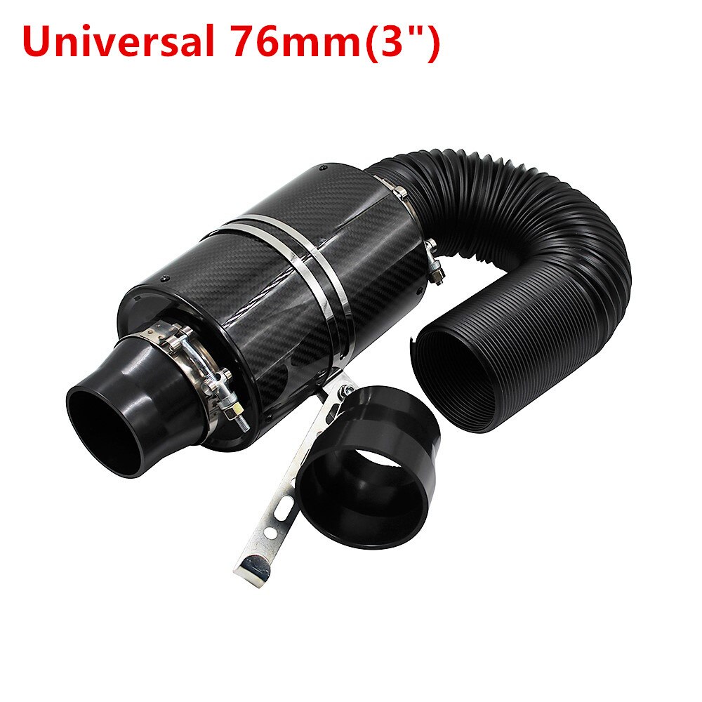 3" Car Cold Air Filter Induction Kits High Flow Modification Ducting Admission Bent Stretch Tube Induction Hose Pipe