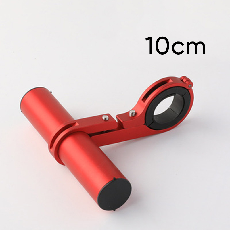 10/20/30cm Bicycle Handlebar Extended Bracket MTB Headlight Mount Extented Bar Road Mountain Bike Handlebar Extender Rack Parts: Red