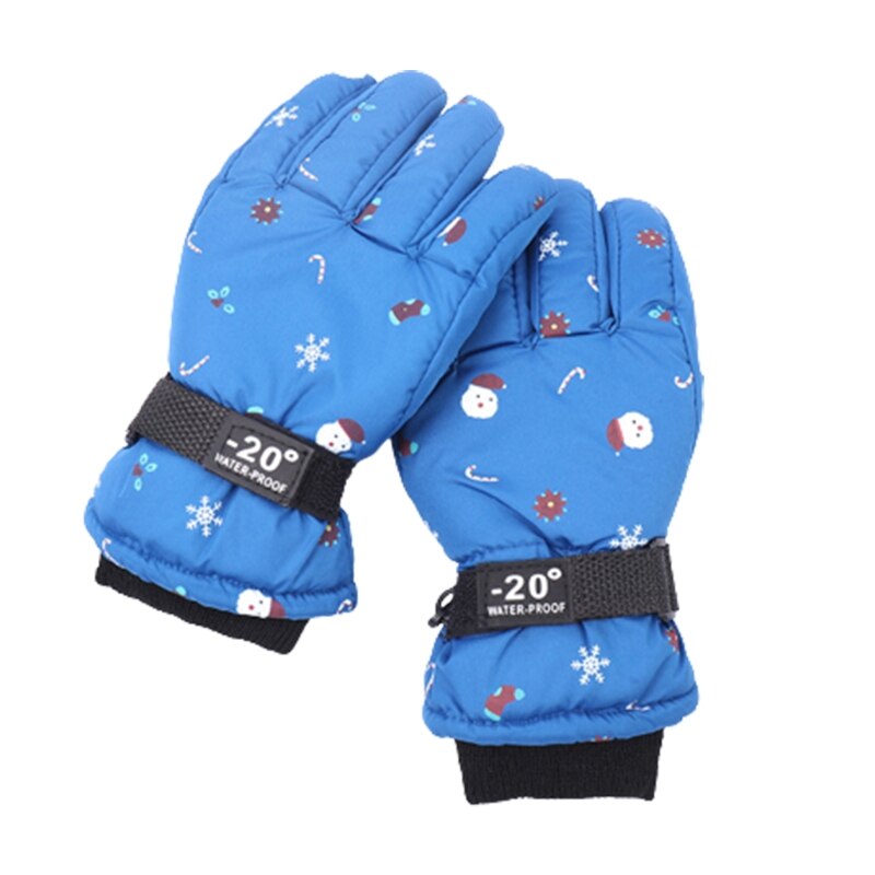 Verdikte Ski Handschoenen Kerst Patroon Handschoenen Zachte Fleece Gevoerde Handschoen Voor Kinderen: 2