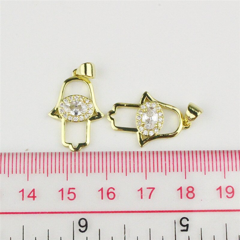 13-25mm 15pcs/lot colorful cz pendant, lovely shape cubic zircon charm, bracelet/necklace component: 3