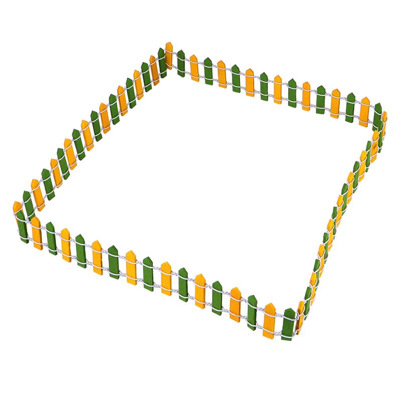 2pcs Miniature Small Wood Fencing Wooden Mini Fences Garden Landscape Fence Potted Plant Micro Props Bonsai Ornaments