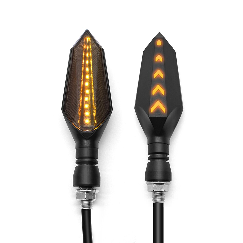 Universele Motorfiets 12V Led Knipperlichten Blinker Voor Achter Verlichting Voor Suzuki Gsf 1250 1200 650 Bandit Gsx 1250 1400 650F: 1 pair Yellow-Yellow