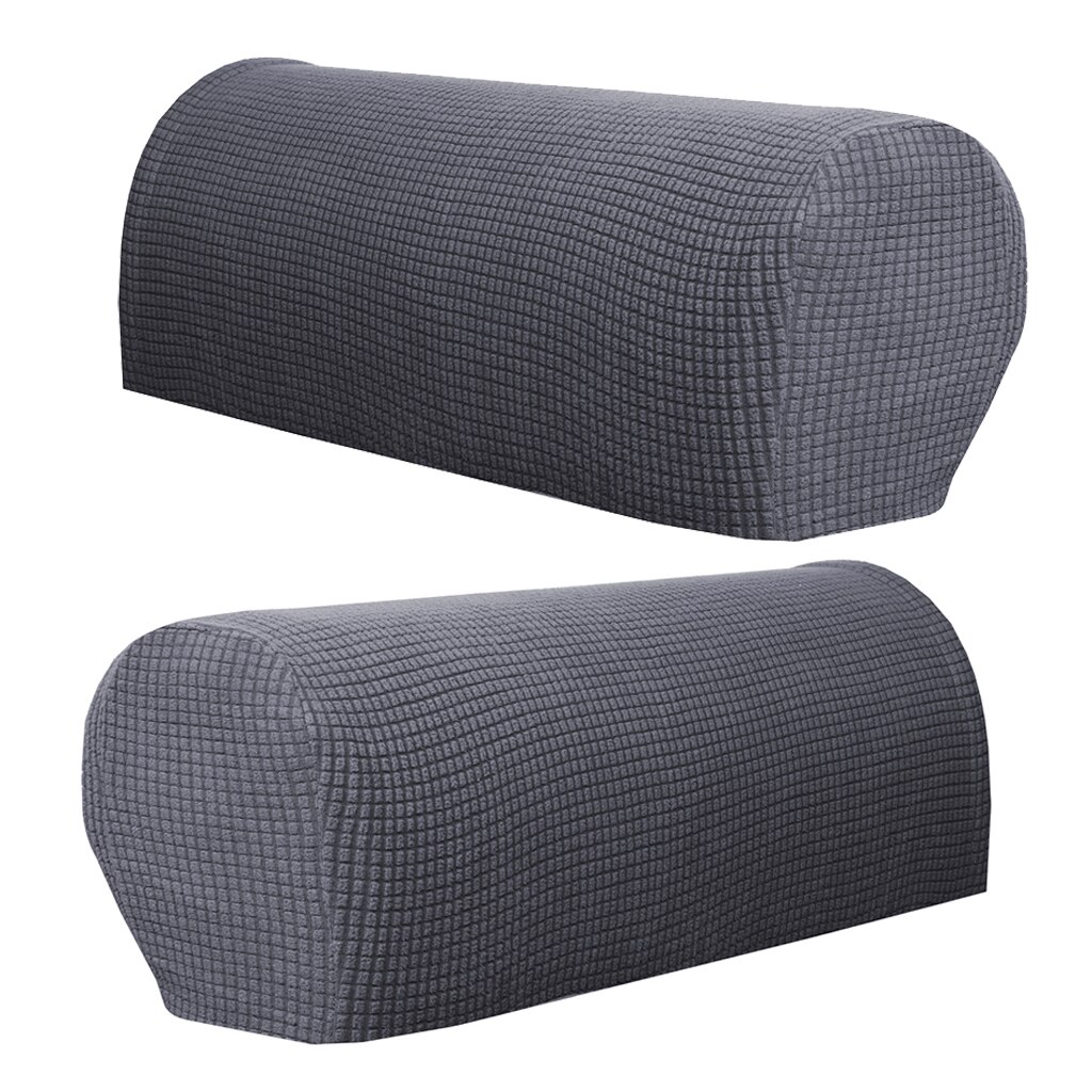 Sæt  of 2 sofa armlæn betræk stretch stof til sofaer lænestole lænestole hjem bar klub: Grå