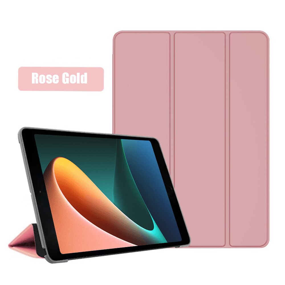 Dla Xiaomi Mi Pad 5 Pro 11.5 Case Ultra cienka magnetyczna inteligentna obudowa dla MiPad 5 Pro 2021 Tablet 11 Cal mipad5 z funkcją automatycznego budzenia: Rose Gold / Mi Pad 5