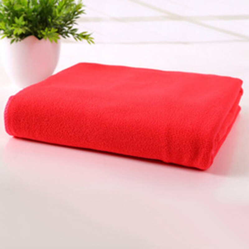 Toallas de secado rápido multicolores, Toalla de microfibra para viaje, Camping, deporte, salón de belleza, gimnasio, textil para el hogar, Playa: Rojo
