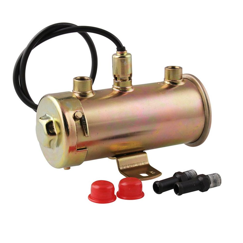 Car Electric Fuel Pump Aluminum Alloy 12 Volt Low Pressure Fixed Cable More Suction Car Motorcycle All Terrain Vehicle