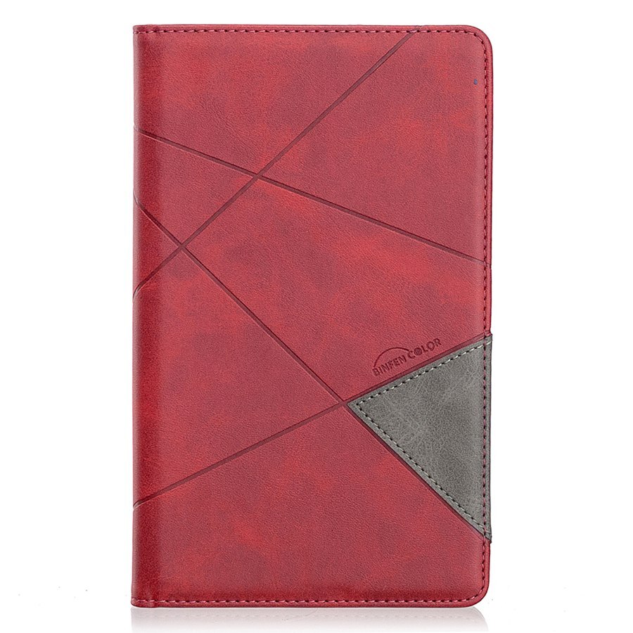Hoesje voor samsung galaxy tab 10.1 voor samsung galaxy tab  a6 10.1 sm-t580 slim pu+ filmpen: Rood
