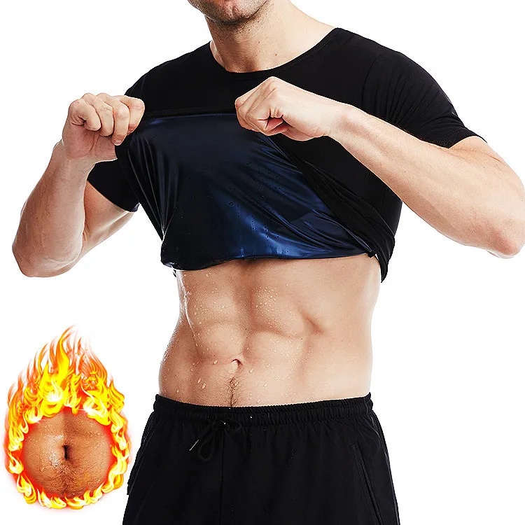 Männer Fitness Schwitzen Anzug Karosserie Gestalter Große Größe Weste Sport Bauch Inerator Kurzarm Kompression Kleidung: PP / verrotten