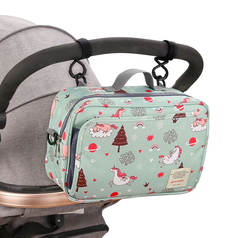 Sac à bandoulière simple pour poussette, sacoche de grande capacité pour maman, multifonction, imperméable, voyage en plein air, sacs à couches pour soins de bébé