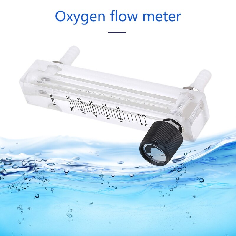 Débitmètre Gaz Rotamètre 1-10 LPM – Contrôle Précis Oxygène / Air / Gaz, Vanne Réglable, Connexion 8 Mm