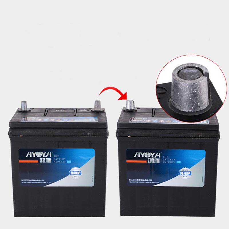 1Pair Car Battery Terminal Converters Post Adaptors Sleeves Set Battery Post Adapters Sleeves NEG &amp; POS