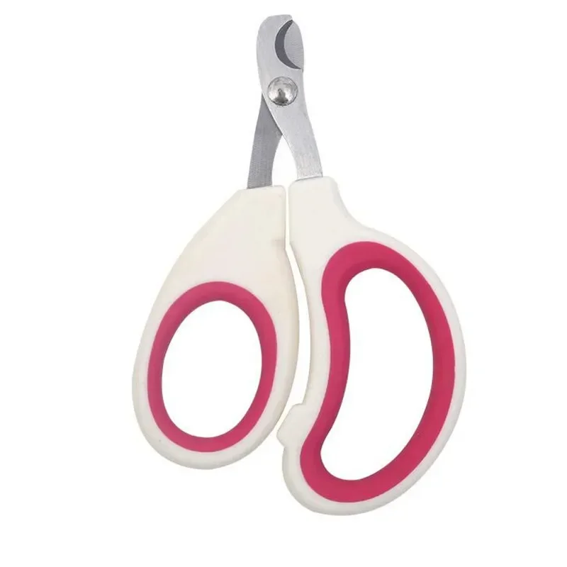 Cat Nail Clippers for Small Cat Dog Stainless Steel Puppy Claws Cutter Pet Nall Grooming Clippers Trimmer: Burgundy